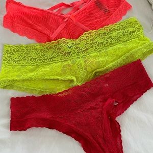 Victoria’s Secret Panties sz S/M Set of 3
